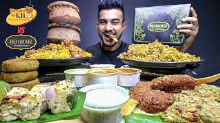 Biryani By Kilo vs Behrouz Biryani MUKBANG  VegNonVeg Hyderabadi Dum Biryani  Akshanshu Aswal [upl. by Pyle]