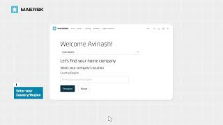 Maerskcom Registration Tutorial [upl. by Ehsom900]