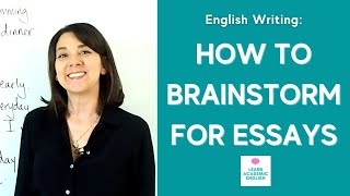 HOW TO GET IDEAS FOR WRITING 3 Ways How to Brainstorm for an Essay [upl. by Muldon675]