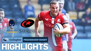 Worcester v Saracens  HIGHLIGHTS  Malin scores FOUR In Close Game  Gallagher Premiership 202122 [upl. by Rosabella]