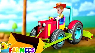 The Wheels On The Tractor  Fun Videos For Toddlers  Farmees Kids Songs and Nursery Rhymes [upl. by Schaper]