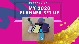 My 2020 Planner Set Up by Planner UK including Biz Grid William Hannah Hobonichi amp Write Notes UK [upl. by Petit372]