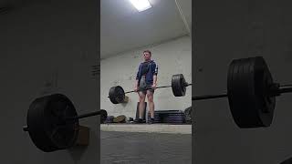 550 lb beltless deadlift triple [upl. by Anirba]