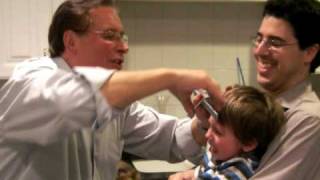 Toddler almost dying during his first haircut TOO FUNNY [upl. by Annaor587]