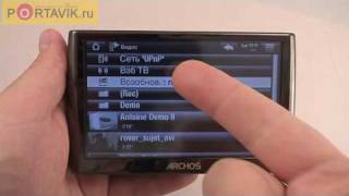 Archos 5 250 GB and Archos 7 320 Gb first look rus [upl. by Ahsauqram]