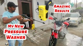 New Pressure Washer Aagaya Amazing Results I M Wahaj Vlogs [upl. by Nalda682]