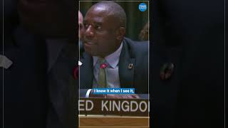 Lammy slams Putin’s representative for using phone during UN meeting in jawdropping speech [upl. by Eldnik]