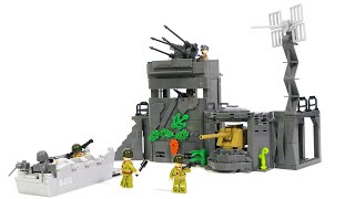 Sluban Army WW2 M38B0861 Atlant Wall  Military set for lego fans [upl. by Chem347]