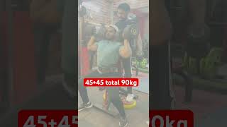 90 kg dumbbells press subscribe channel sultanshaikh dumbbellworkout youtubeshorts shoulders [upl. by Gauntlett]