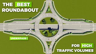 How to Build The BEST High Traffic Volume Roundabout in Cities Skylines 2 [upl. by Atteiram398]