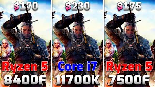 Ryzen 5 8400F vs Core i7 11700K vs Ryzen 5 7500F  PC Gameplay Tested [upl. by Ulphi879]