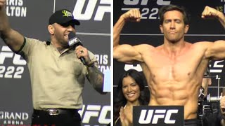 Conor McGregor CRASHES UFC 285 WEIGHINS w Movie Star [upl. by Eslehc]