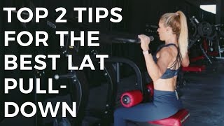 Best Lat Pulldown Exercises  2 Tips for a Stronger Back [upl. by Wurster316]