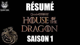 Résumé Série House Of The Dragon Saison 1 en 4 minutes  Récap en Français [upl. by Hgielra]