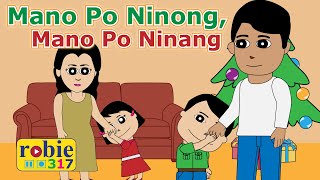 Mano Po Ninong Mano Po Ninang Filipino Christmas Song Animated [upl. by Vassar]