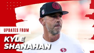 Kyle Shanahan conference call 49ers vs Chargers dayafter updates [upl. by Ledarf]