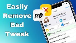 How to Remove Incompatible Tweaks on iOS 135 No Restore  Fix Frozen DeviceBootLoop Unc0ver [upl. by Arnoldo]