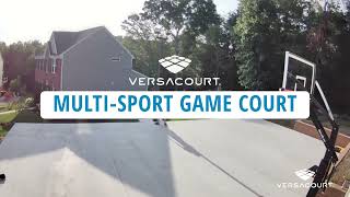 Backyard MultiSport Game Court Install Quick amp Easy  VersaCourt [upl. by Ical]