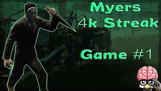 Myers 4k Kill Streak  Game 1  Dead by Daylight [upl. by Biddy609]