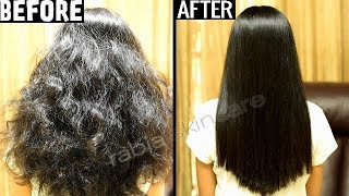 Keratin Treatment At Home for Straight Smooth Shiny Frizz Free Hair [upl. by Marney447]