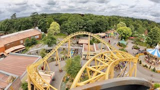 Storm Chaser FANTASTIC Spinning Roller Coaster 4K POV  Paultons Park England No Copyright [upl. by Hahnert416]