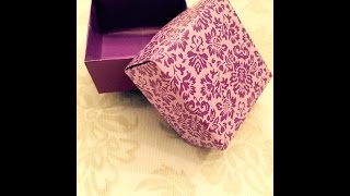 Schachtel falten  Geschenkverpackung  Origami Geschenke [upl. by Dewhurst]