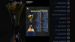 CLUB WORLD CUP 2025 QUALIFIED TEAMS fifa football worldcup [upl. by Cantlon675]