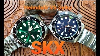 Heimdallr SKX Vs Seiko SKX007 ◇ Comparison  The Watcher [upl. by Edrahc102]