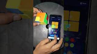 Coner twisted Pattern solve in 2 by 2 Rubiks cube with AI solver app viral shorts [upl. by Knobloch]