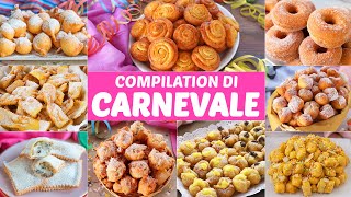 COMPILATION DOLCI DI CARNEVALE  Mille Ricette Facili di Benedetta [upl. by Atinuaj]