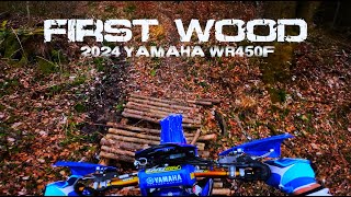 2024 YAMAHA WR450F  FIRST WOOD  4K [upl. by Keppel381]