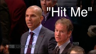 Jason Kidd says quotHit Mequot amp Spills Drink on Court [upl. by Cohberg]