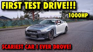 Rebuilding A 1000hp Nissan GTR From Auction Part 12 FIRST TEST DRIVE AND IM SPEECHLESS [upl. by Karub]