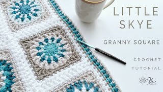 Fast and Fabulous Crochet the Little Skye Granny Square in Minutes [upl. by Oiraved]