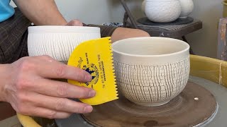 533 Manipulate Sodium Silicate Texture on a Teabowl with HsinChuen Lin 林新春 茶碗龜裂紋路操作示範 [upl. by Ashlee]