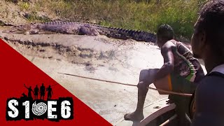 Hunting crocodiles in the wild with a spear  Black As  Season 1 Episode 6 [upl. by Illil]