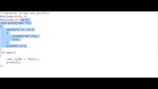 Character arrays and pointers  part 2 [upl. by Sammer567]