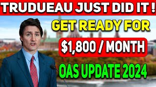 60 Seniors  Going To Deposit in Few Hours  1800Month OAS payments per month  OAS Update 2024 [upl. by Natsrik96]