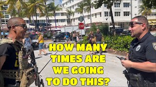 Lawful Open Carry on South Beach with The Armed Fisherman [upl. by Sheree]