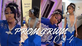 JUINOR PROM 2024  GRWM hair makeup etc  Theerealniya [upl. by Yddet397]