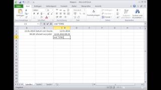 Excel Datum heute Uhrzeit jetzt Zelle schnell formatieren [upl. by Ida]