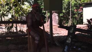 Aboriginal didgeridoo music Kuranda Australia 82015 [upl. by Herbst]