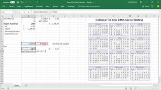 Calculate Annual Salary with annual performance review using Excel by Chris Menard [upl. by Raynold]