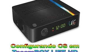 Como Configurar CS em TocomBOX LIFE HD [upl. by Kirtap]