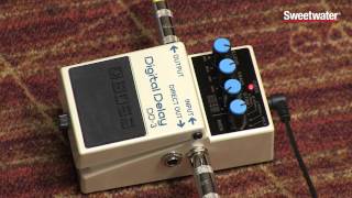 BOSS DD3 Digital Delay Pedal Review  Sweetwater Sound [upl. by Noiram108]