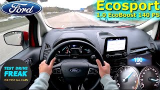 2022 Ford Ecosport 10 EcoBoost 140 PS TOP SPEED AUTOBAHN DRIVE POV [upl. by Rez448]