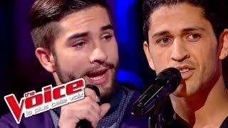 Stromae – Tous les mêmes  Kendji Girac VS Youness  The Voice France 2014  Battle [upl. by Radman]