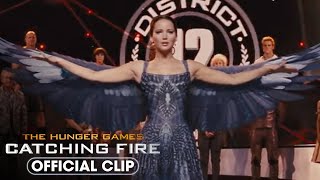 Katniss Reveals Cinnas Dress  The Hunger Games Catching Fire [upl. by Niawd]