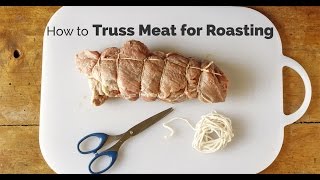 How to Truss Meat for Roasting  Yummy Ph [upl. by Hedda]