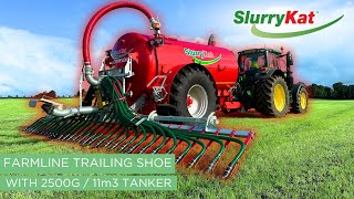 SlurryKat 75m Farmline Trailing Shoe with 2500G  11m³ Tanker [upl. by Adnavoj]